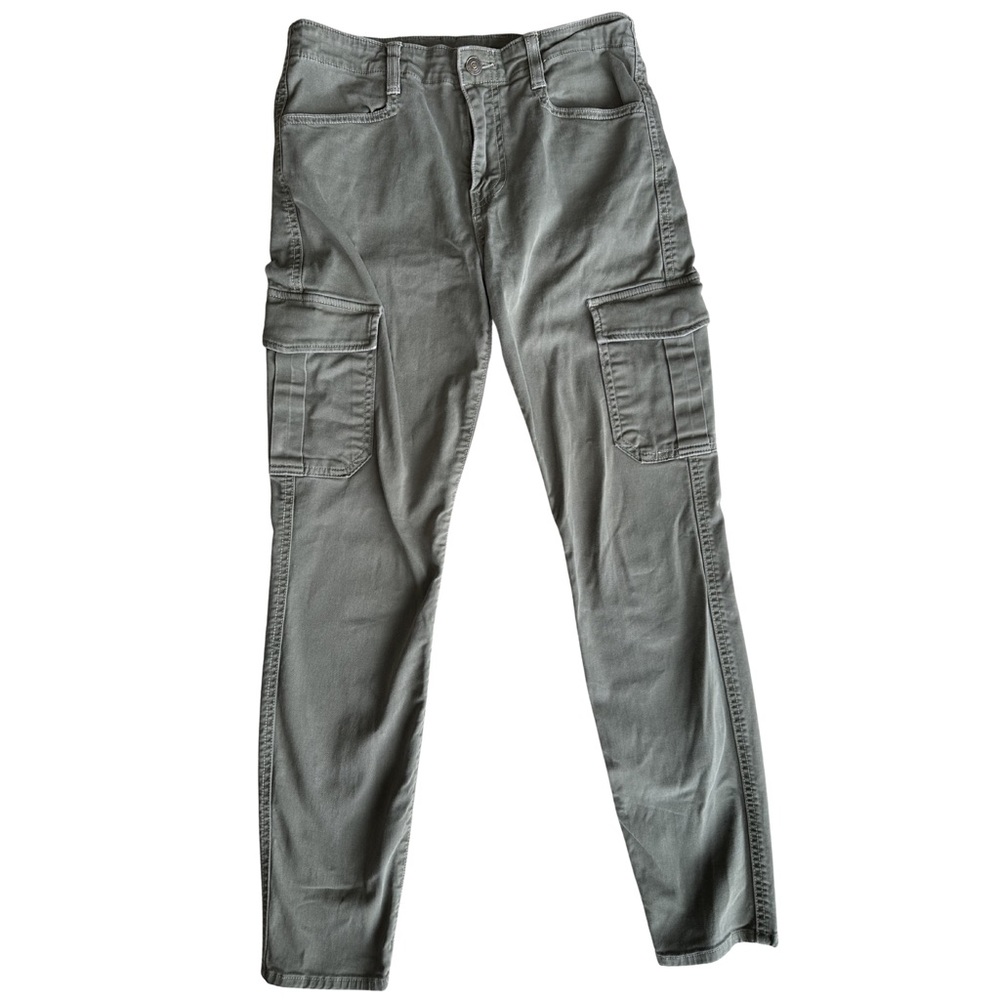 Vince Army Green Cargo Pants Distressed Utility Style Size 29 Cotton Blend